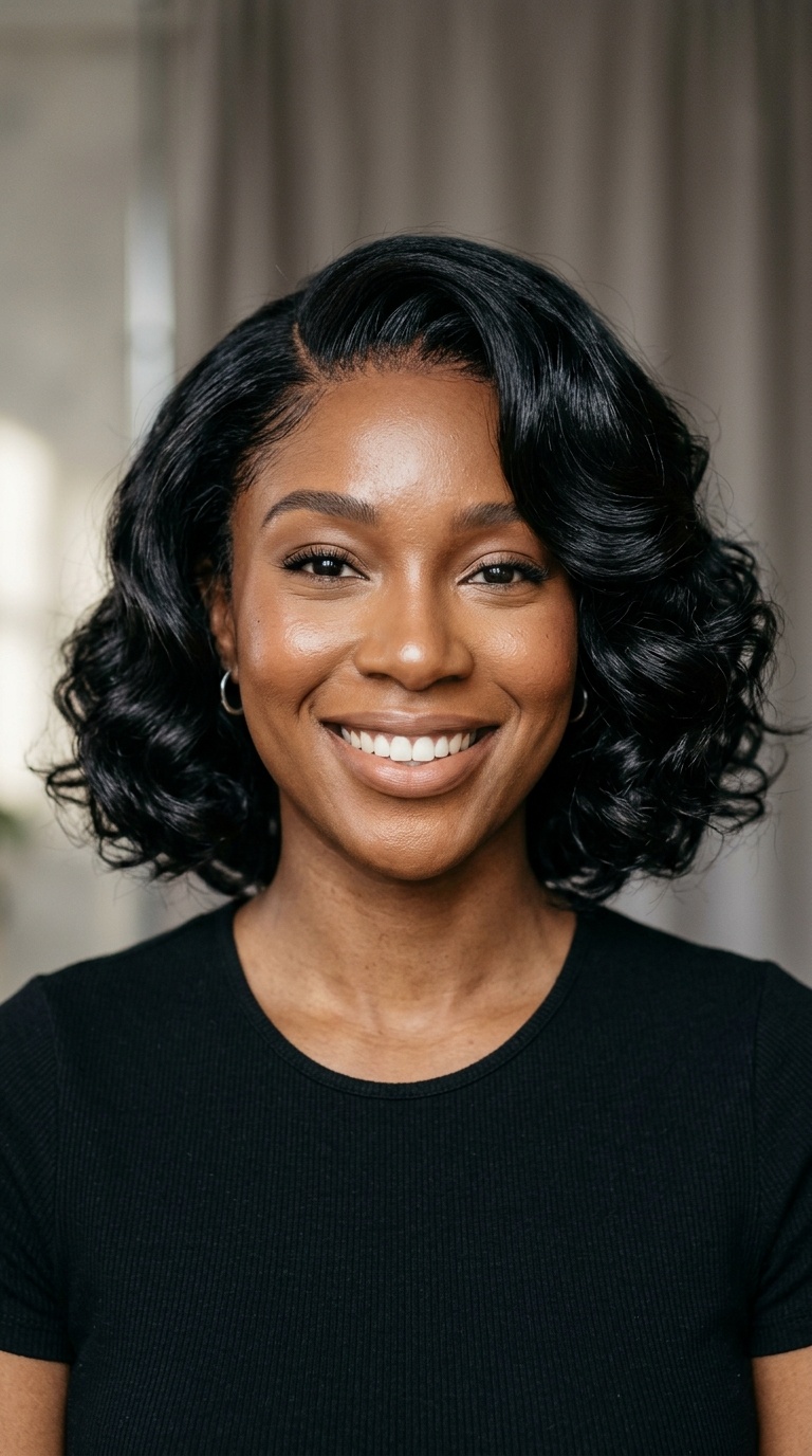 Glamorous Hollywood Waves Bob