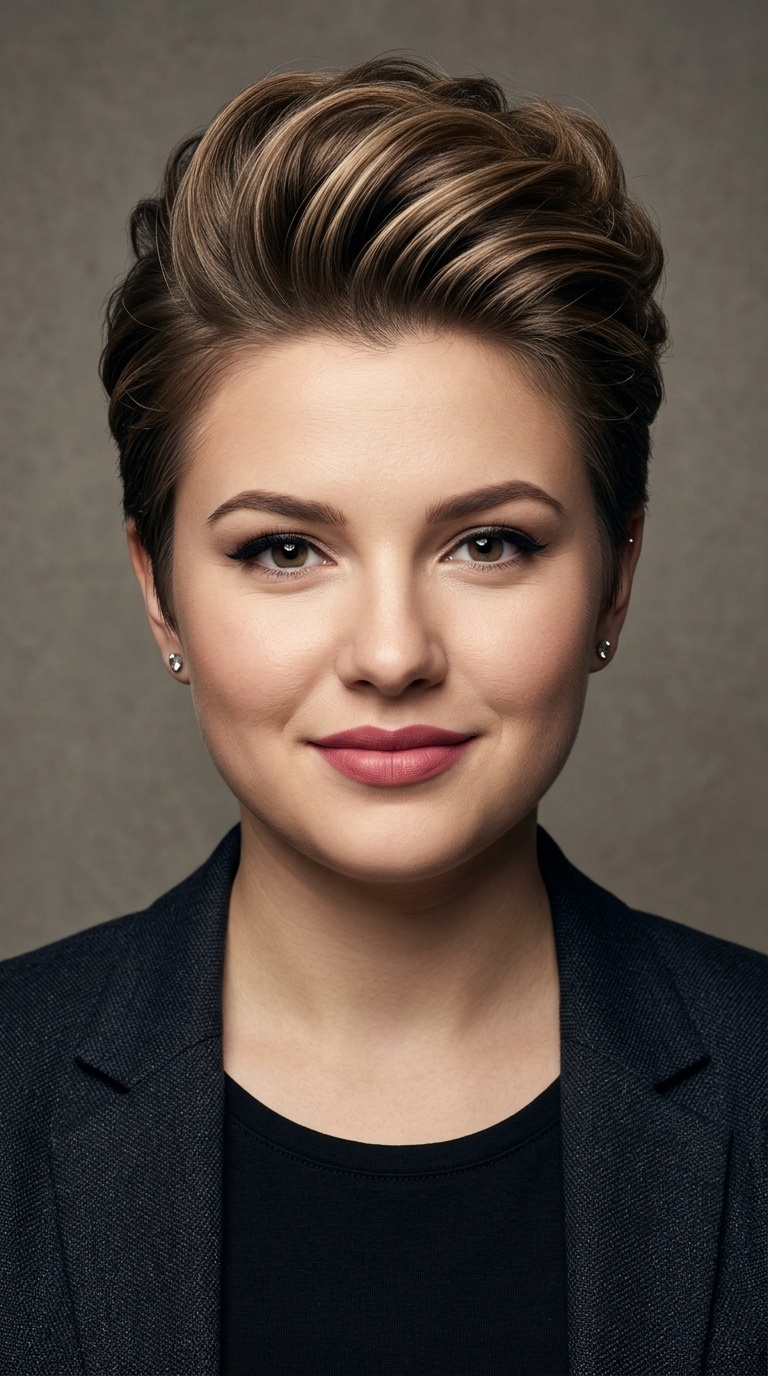 Glamorous Pompadour Pixie