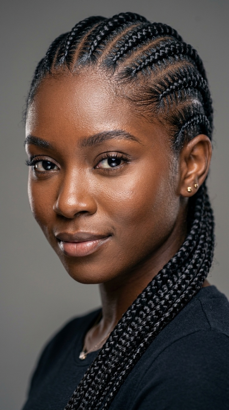 Glass-Finish Feed-in Cornrows