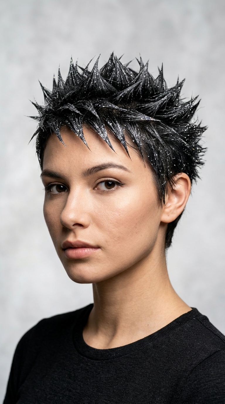 Glitzy Spiked Pixie