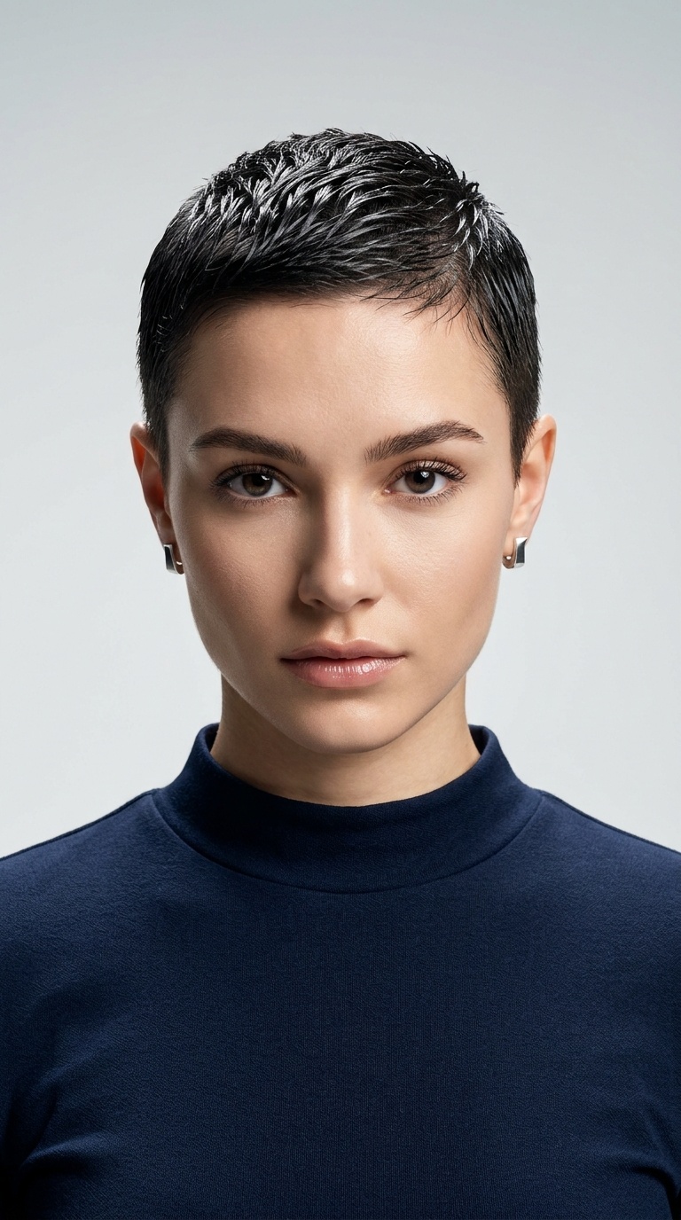 Glossy Buzz Cut