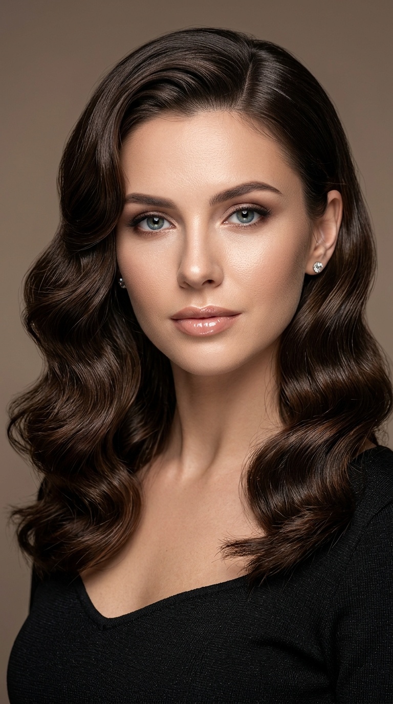 Glossy Hollywood Waves