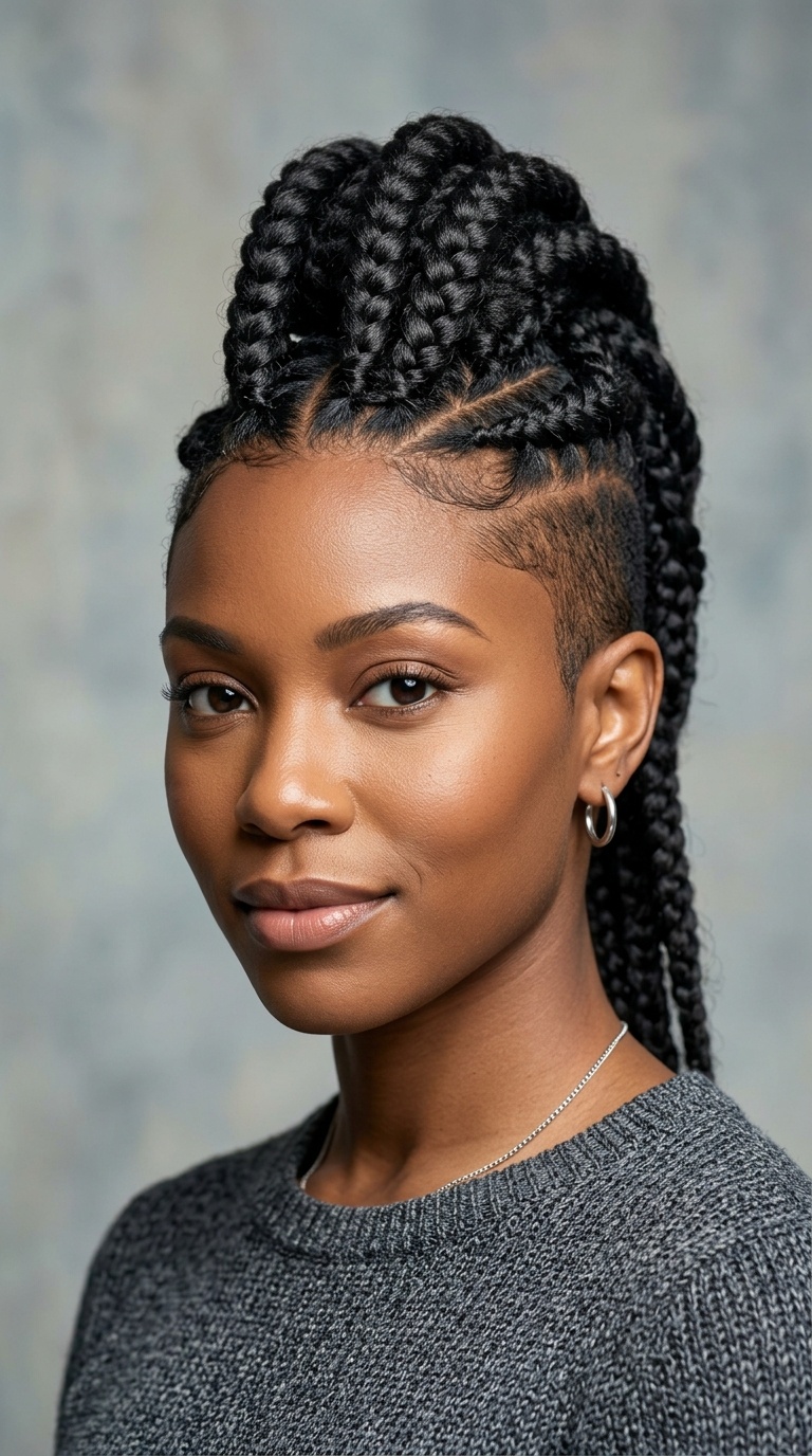 Goddess Braid Mohawk