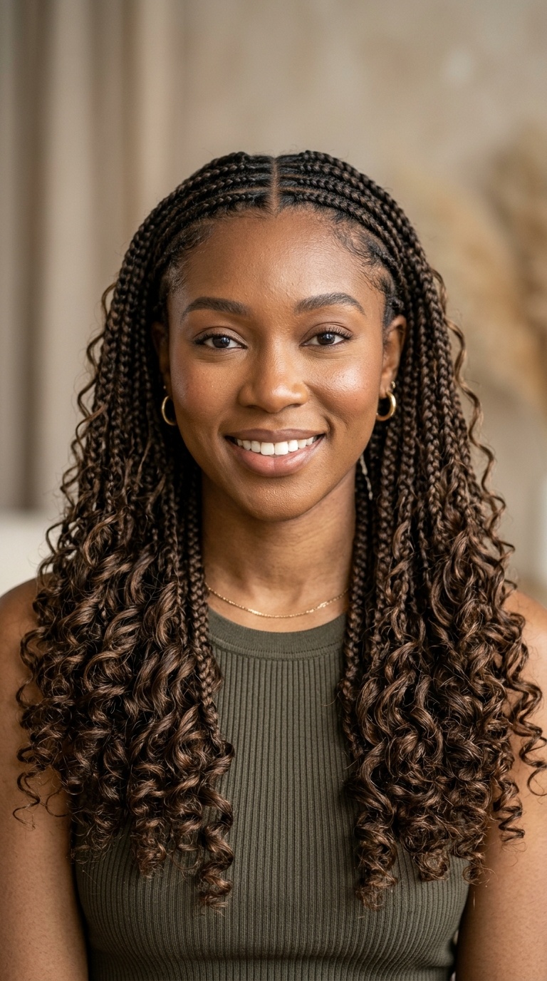 Goddess French Curl Braids