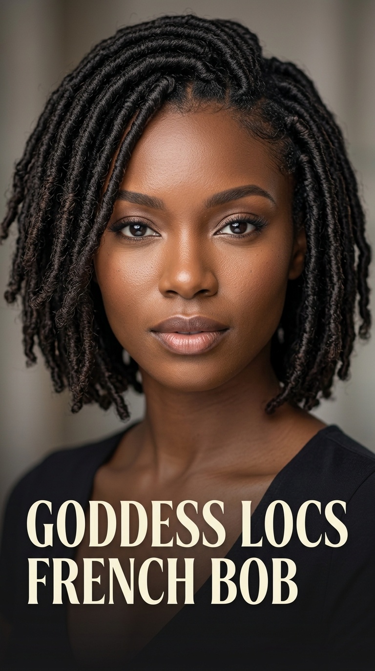 Goddess Locs French Bob