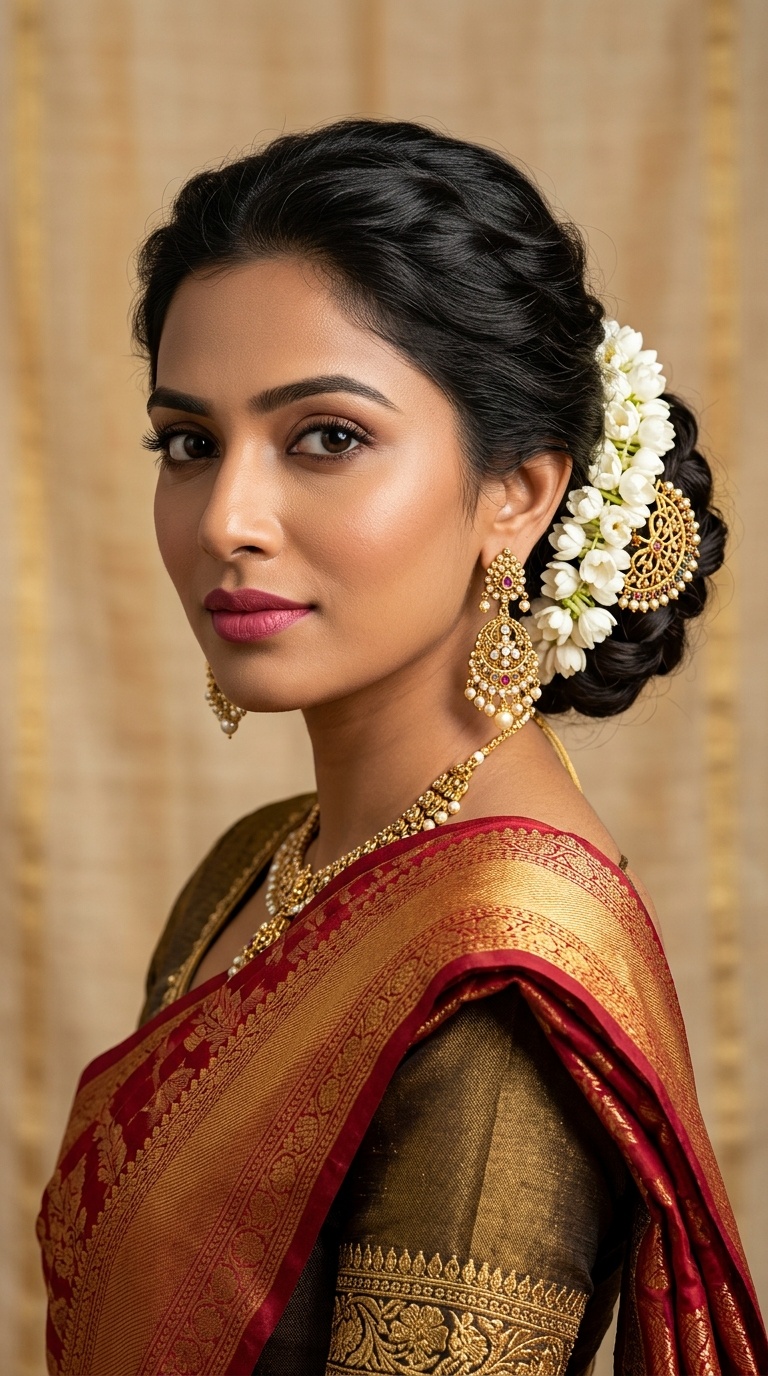 Gold Accessory and Flower Combo