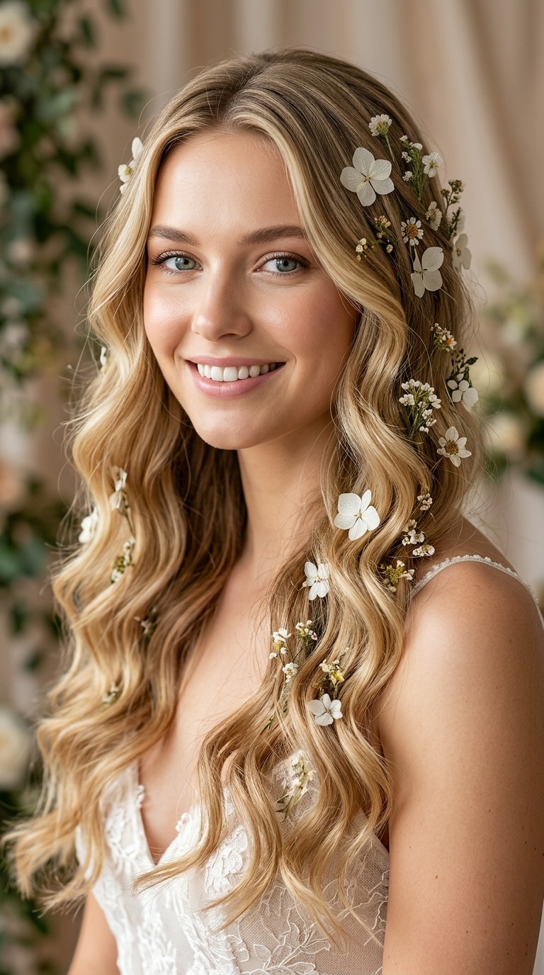 Gossamer Waves with Pressed Flower Clips