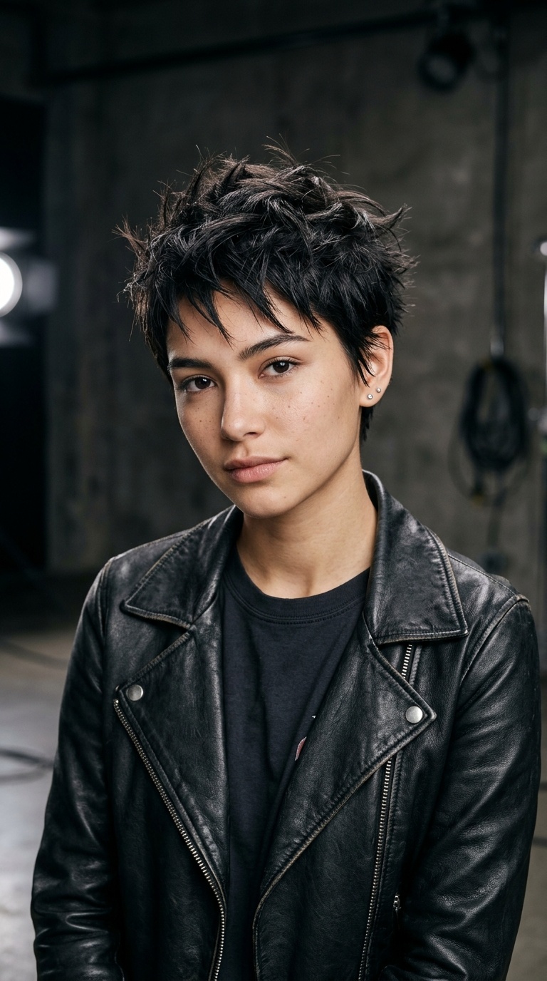 Grungy Spiked Pixie