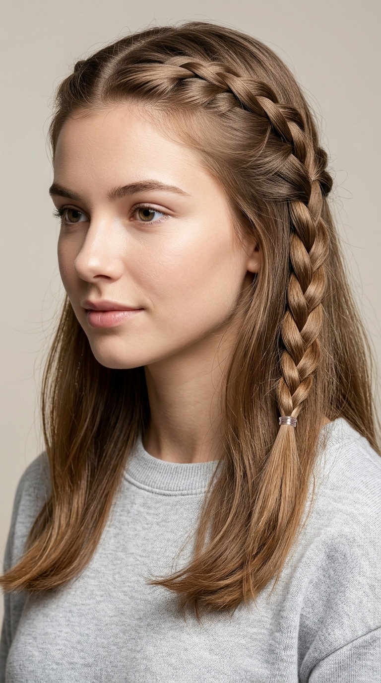 Half-Up Classic Braided Accents