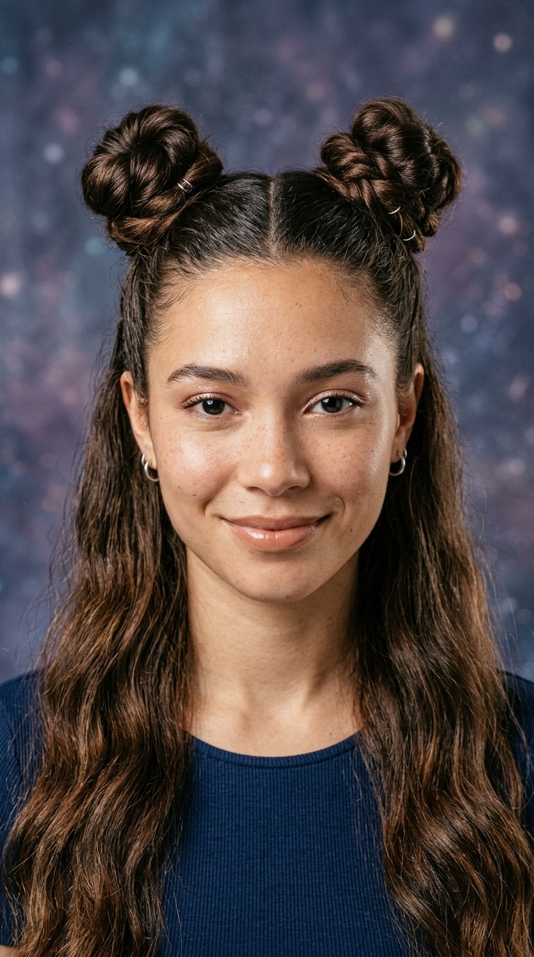 Half-Up Galactic Space Buns