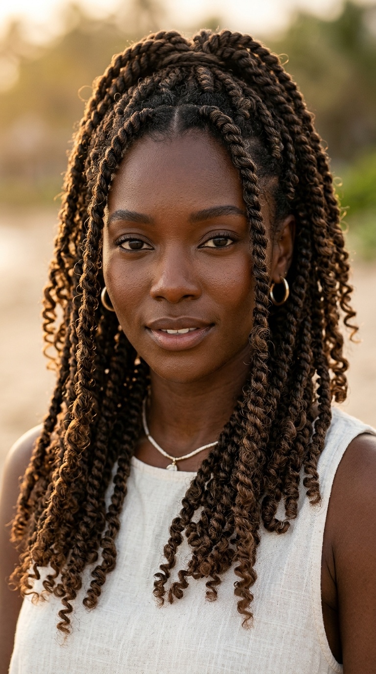 Half-Up Half-Down Bohemian Passion Twists