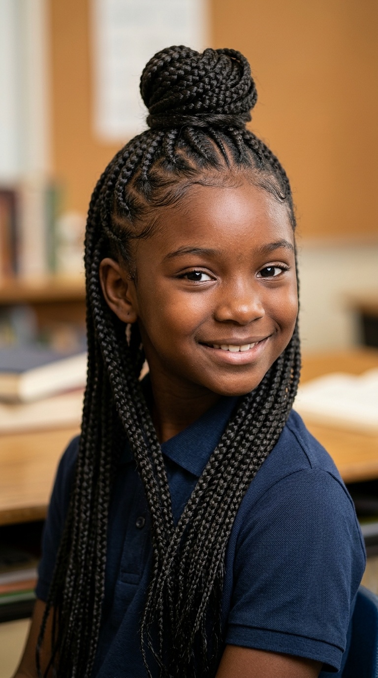Half-Up Half-Down Braids