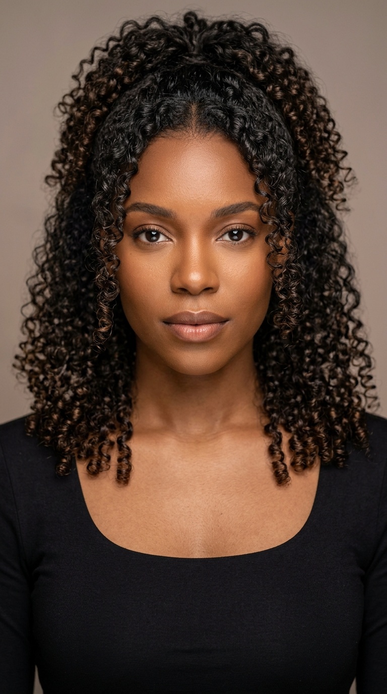 Half-Up, Half-Down Curls