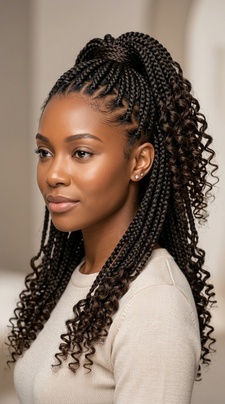 Half-Up, Half-Down Ponytail