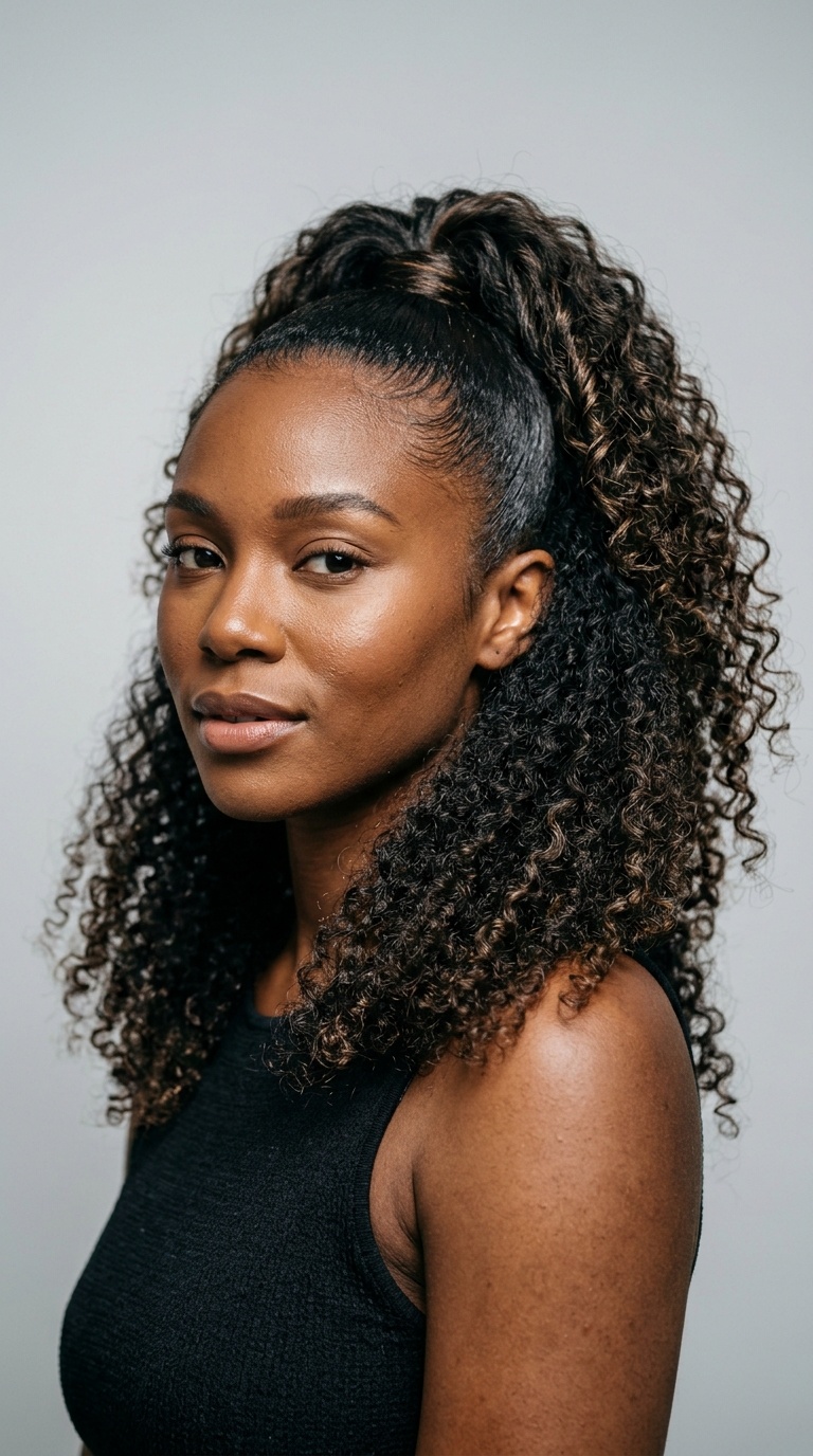 Half-Up Half-Down Ponytail