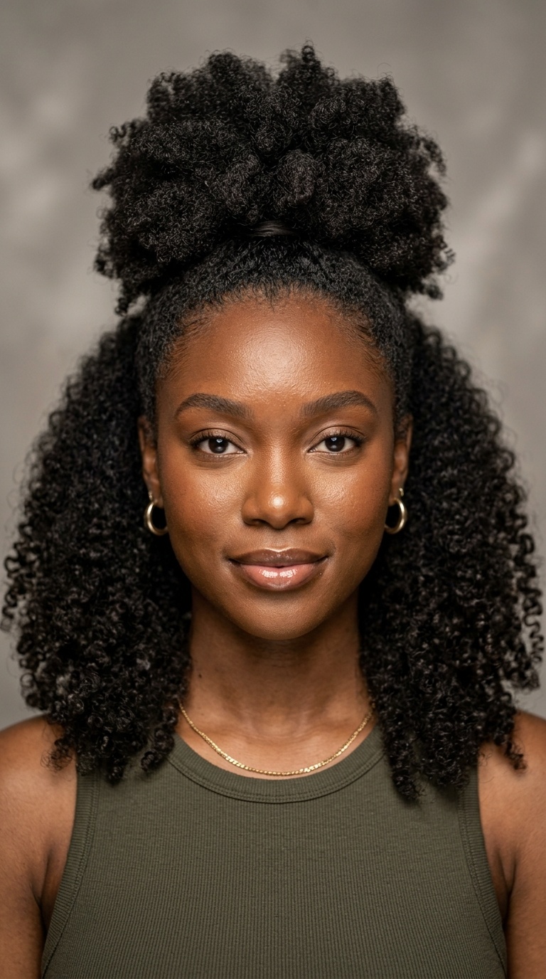 Half-Up Half-Down Puff