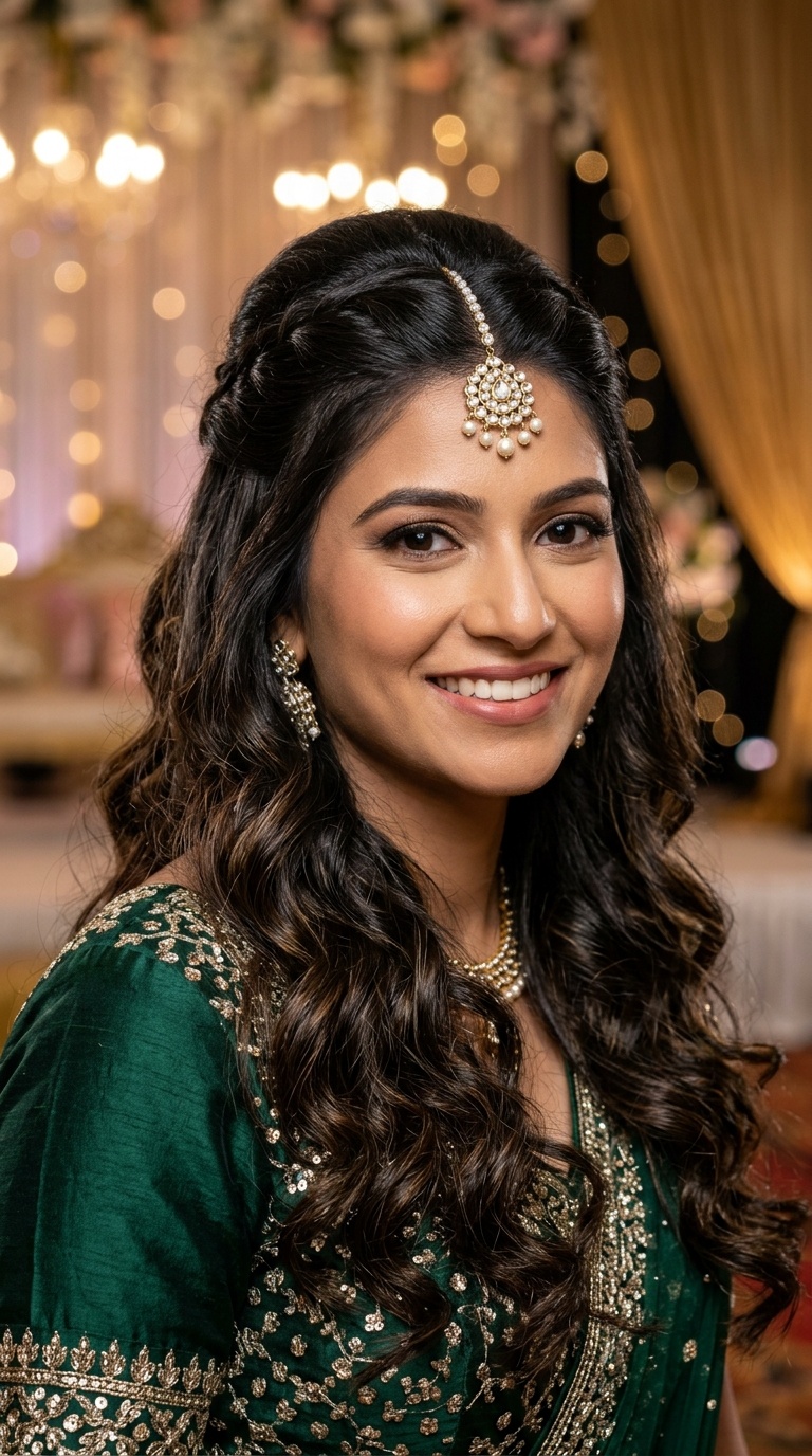 Half-Up Half-Down Soft Curls