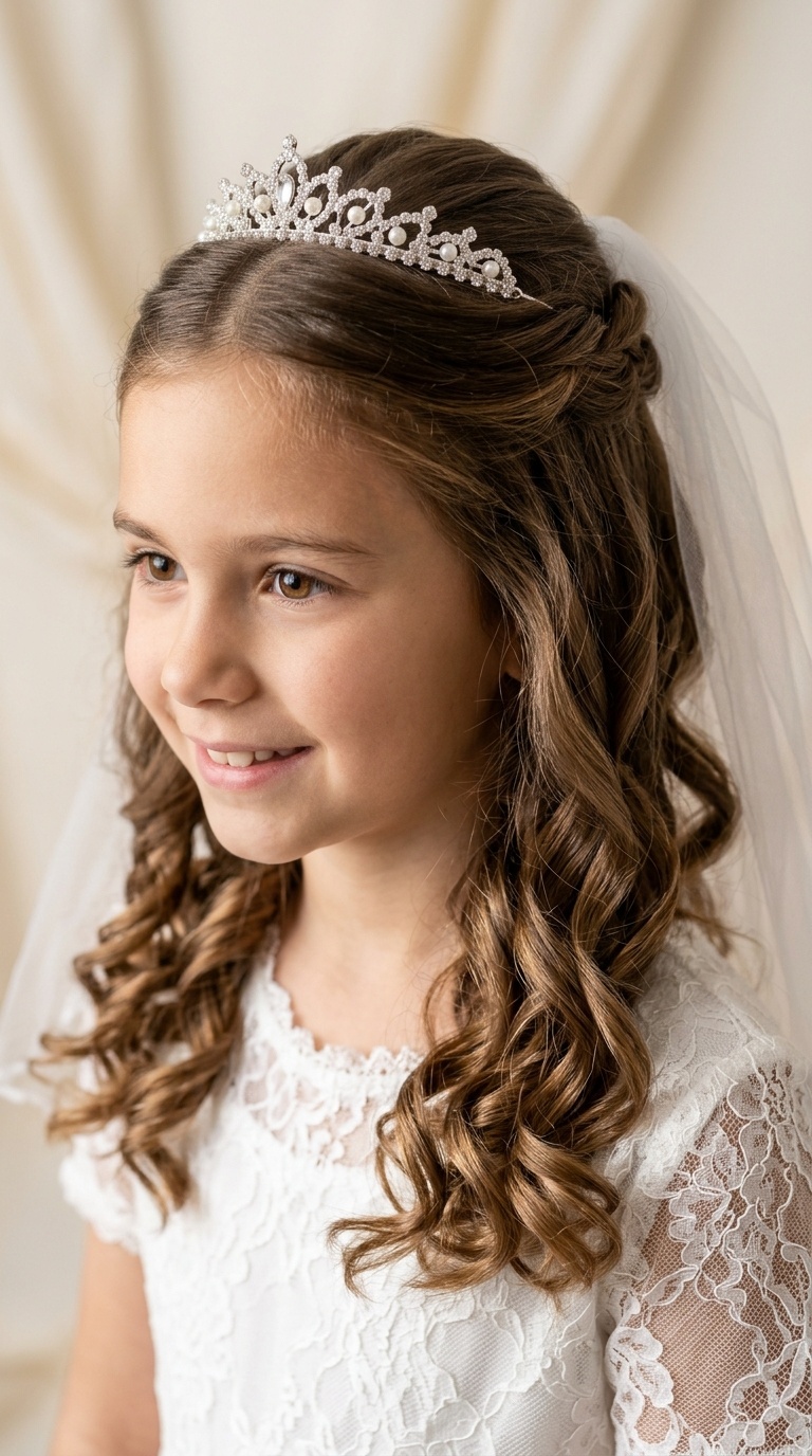 Half-Up Half-Down Soft Curls