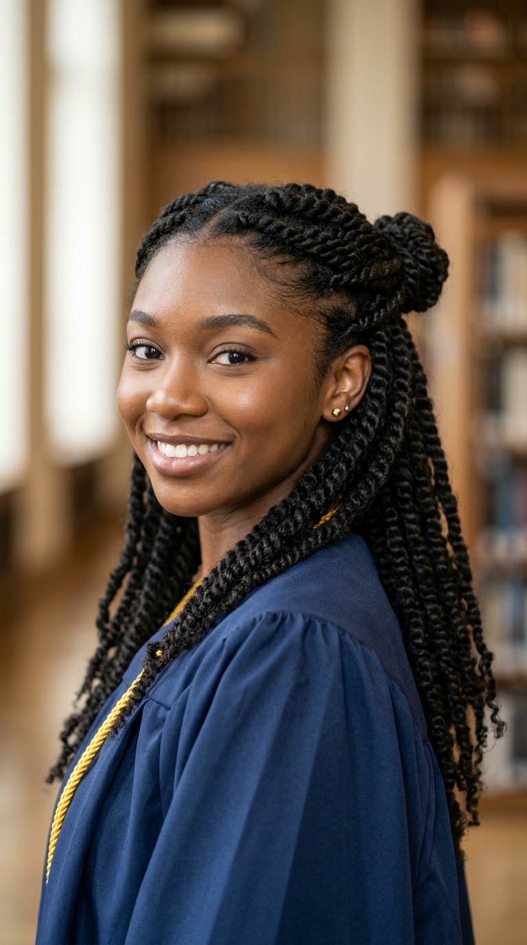Half-Up, Half-Down Twist