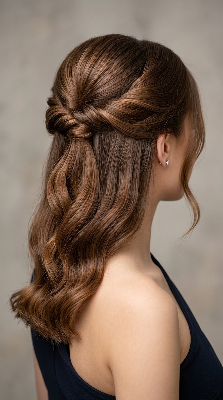 Half-Up Half-Down with a Twist