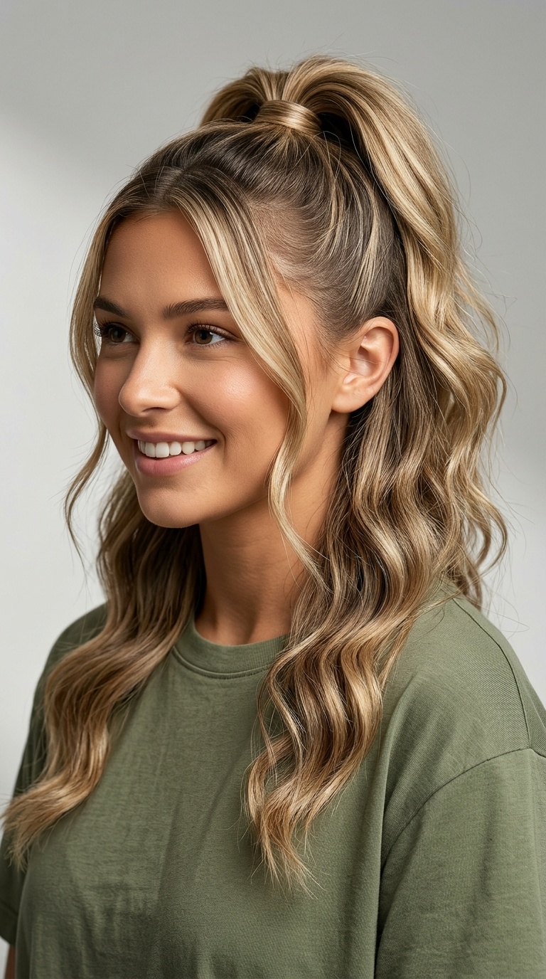 Half-Up High Pony