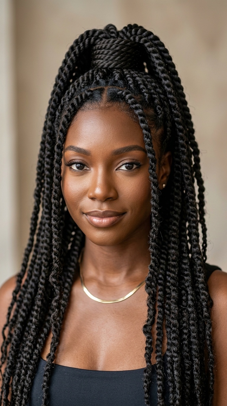 Half-Up Ponytail with Face-Framing Tendrils