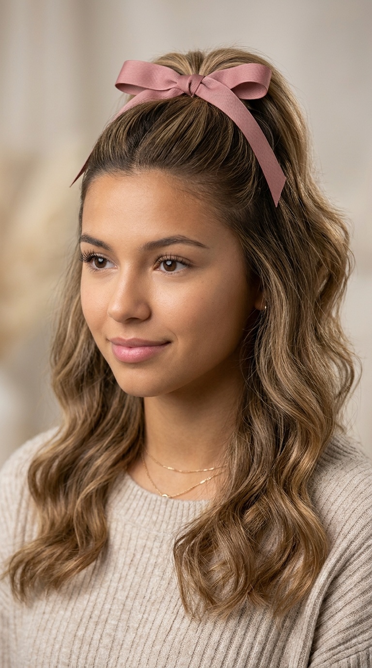 Half-Up Ribbon Bow
