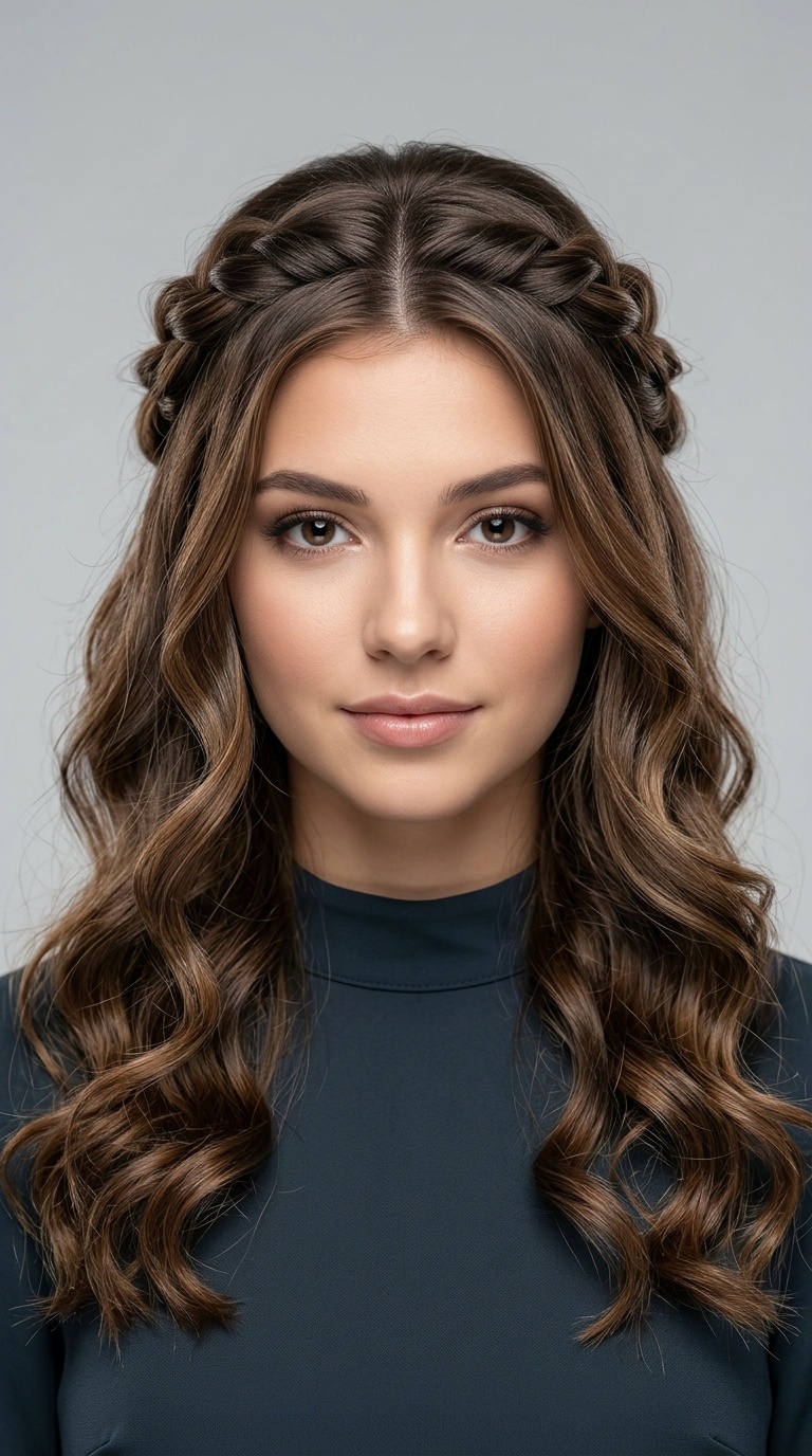 Half-Up Twisted Crown