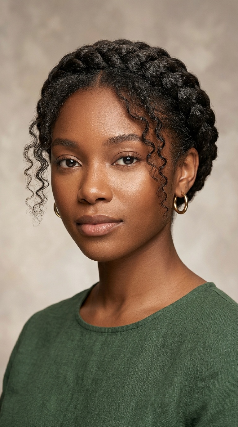 Halo Braid with Loose Tendrils