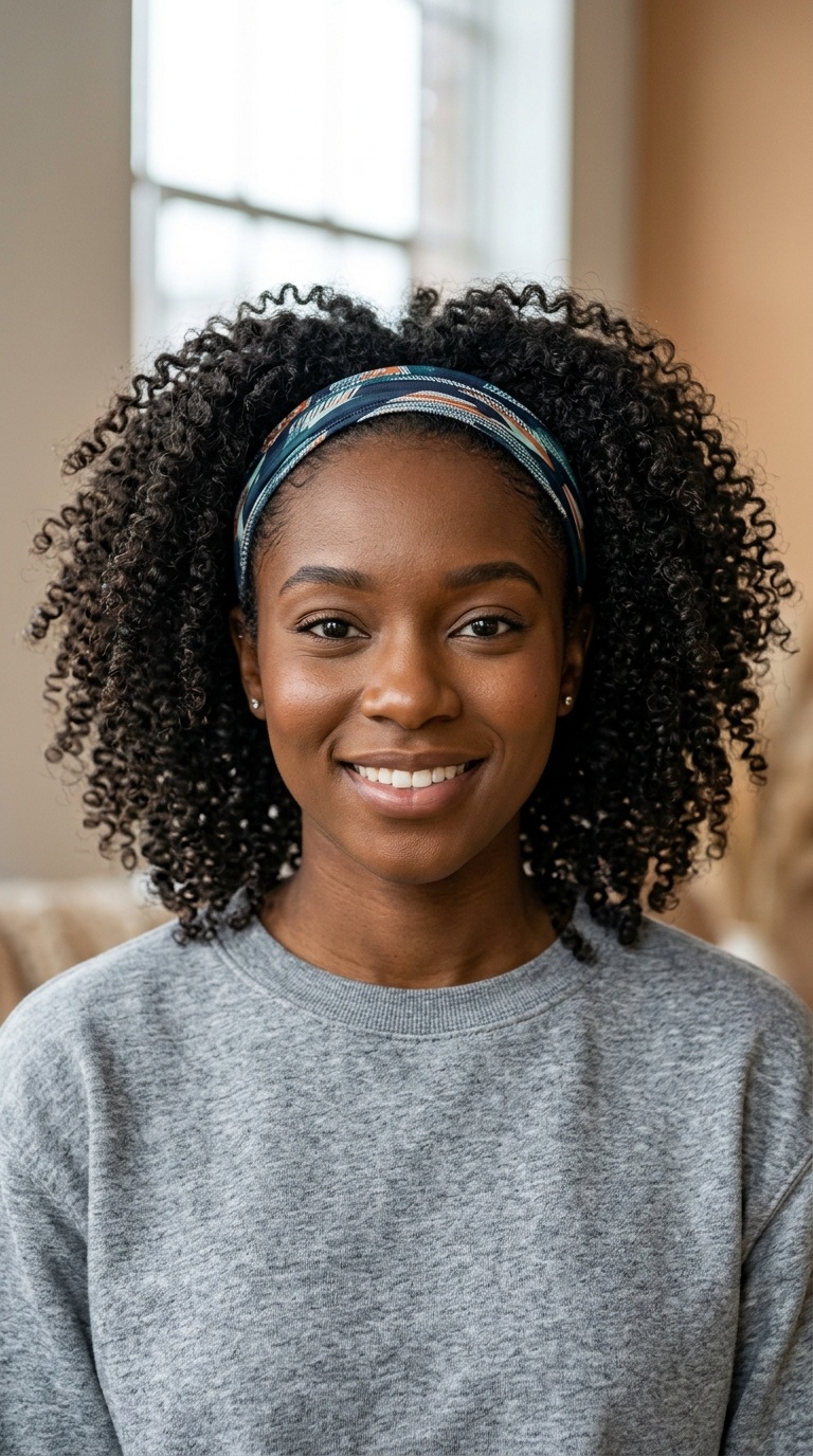 Headband and Natural Curls