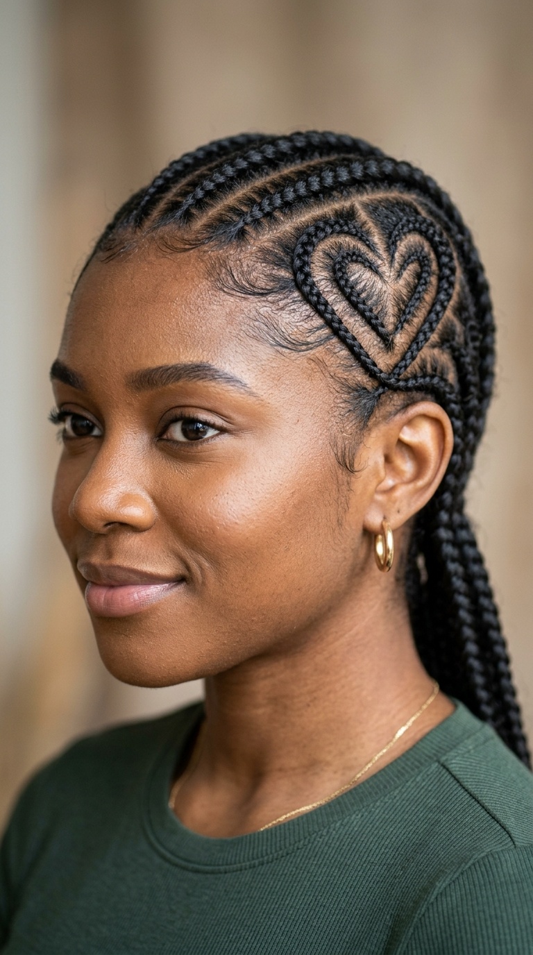 Heart-Patterned Side Rows