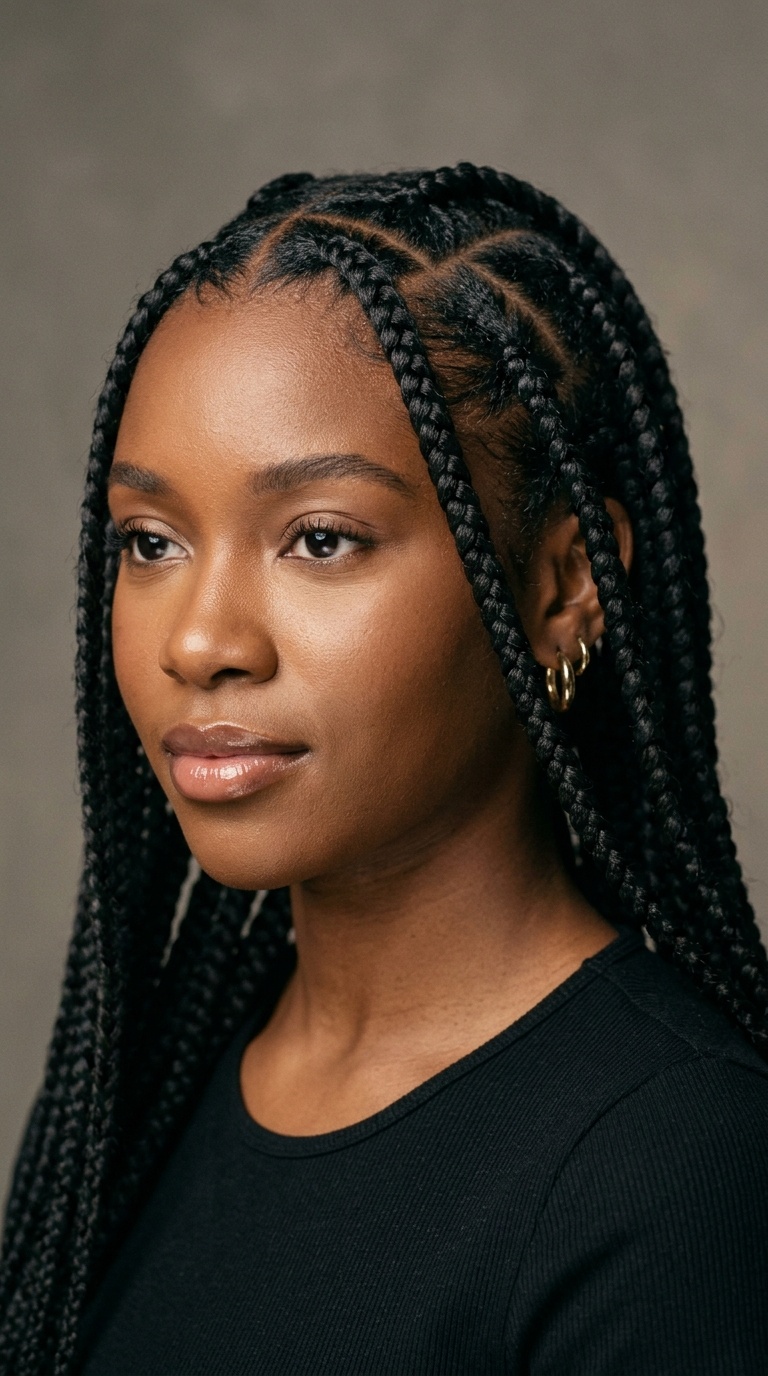 Heart-Shaped Stitch Braids