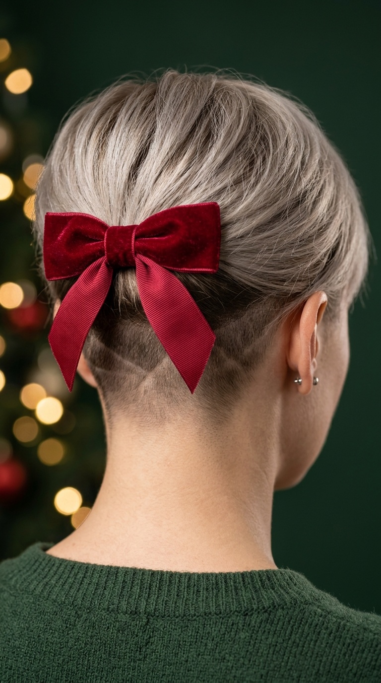 Hidden Undercut with Bow Reveal