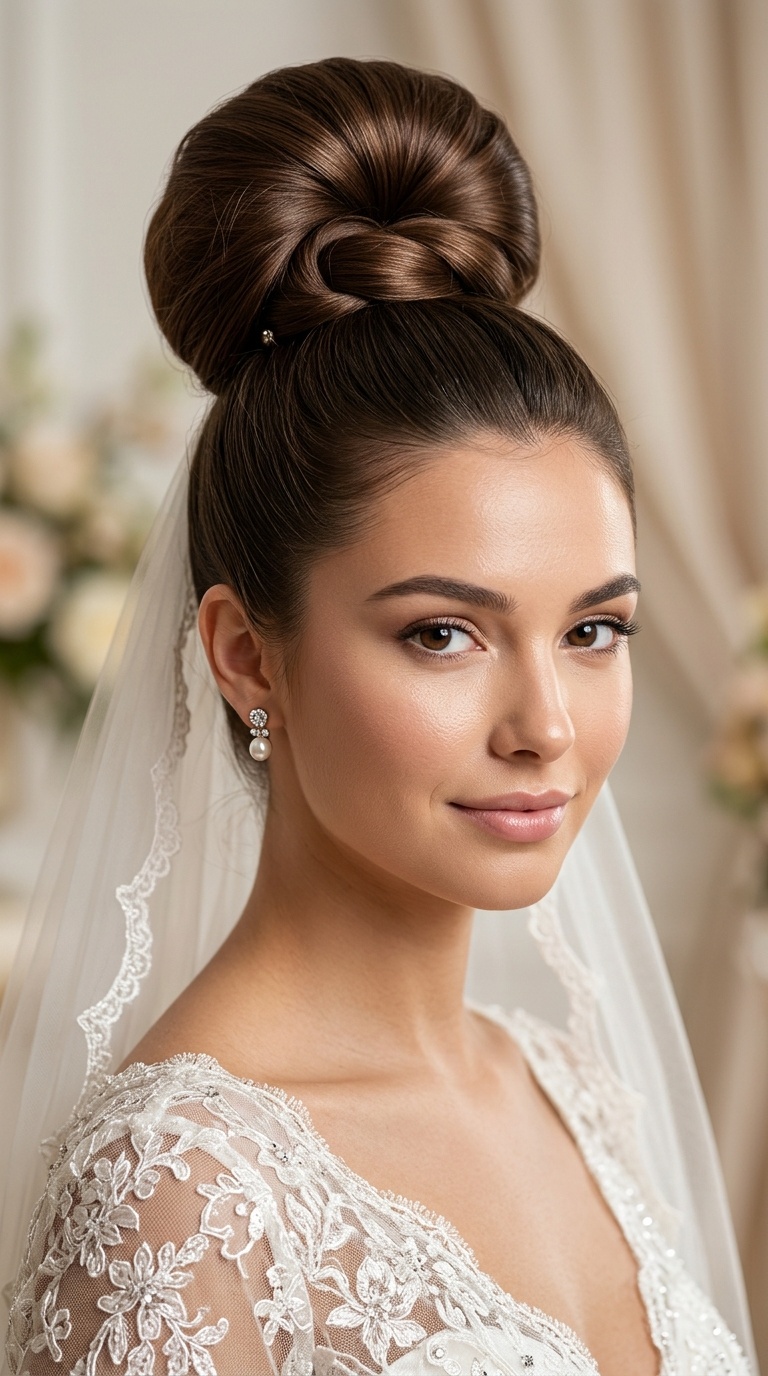 High Ballerina Bun with Under-Bun Placement