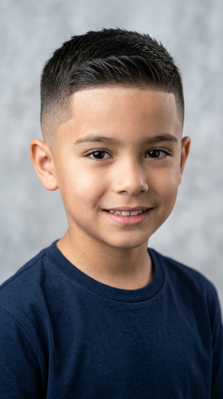High-Fade Crew Cut