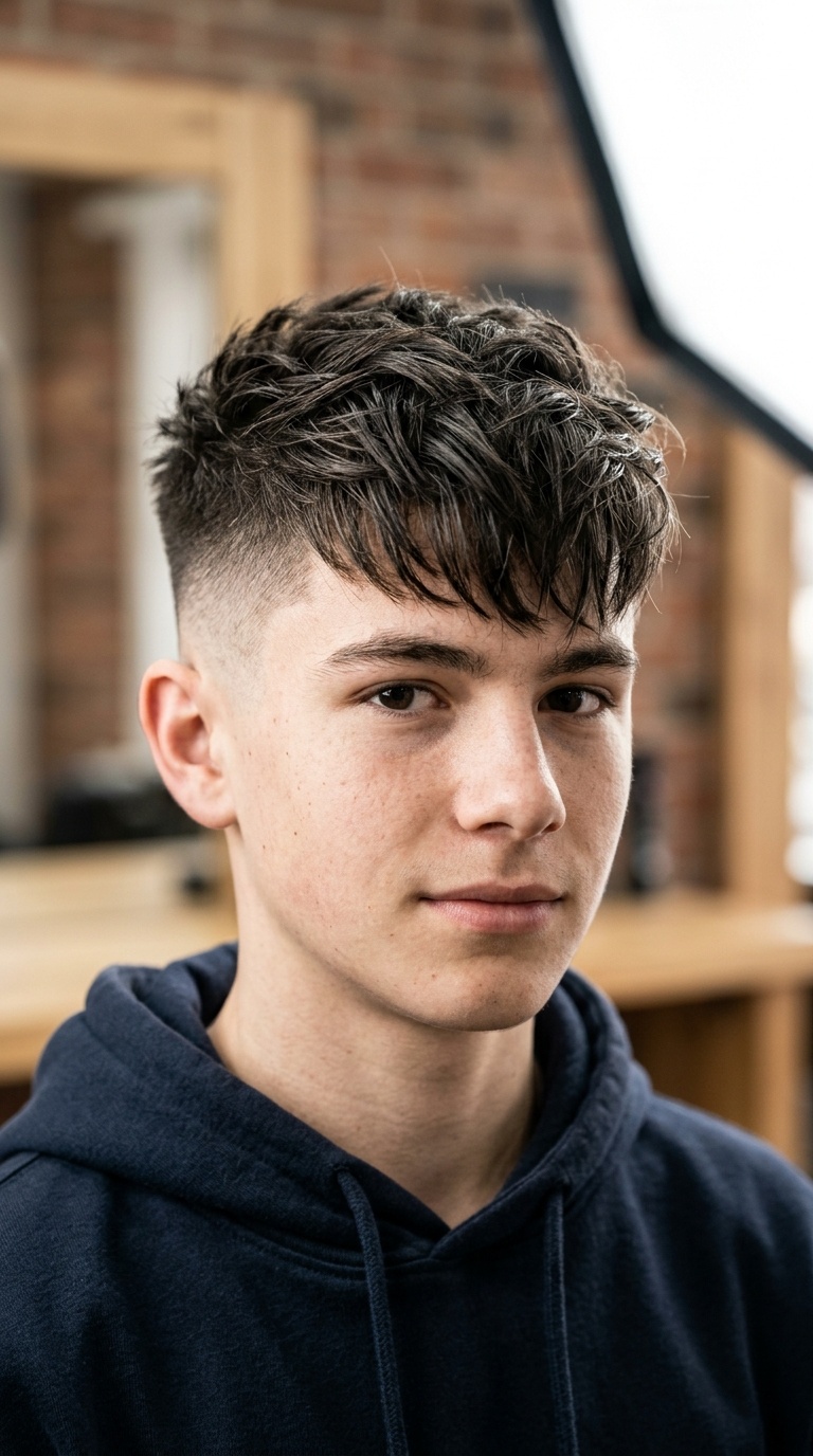 High Fade with Texture