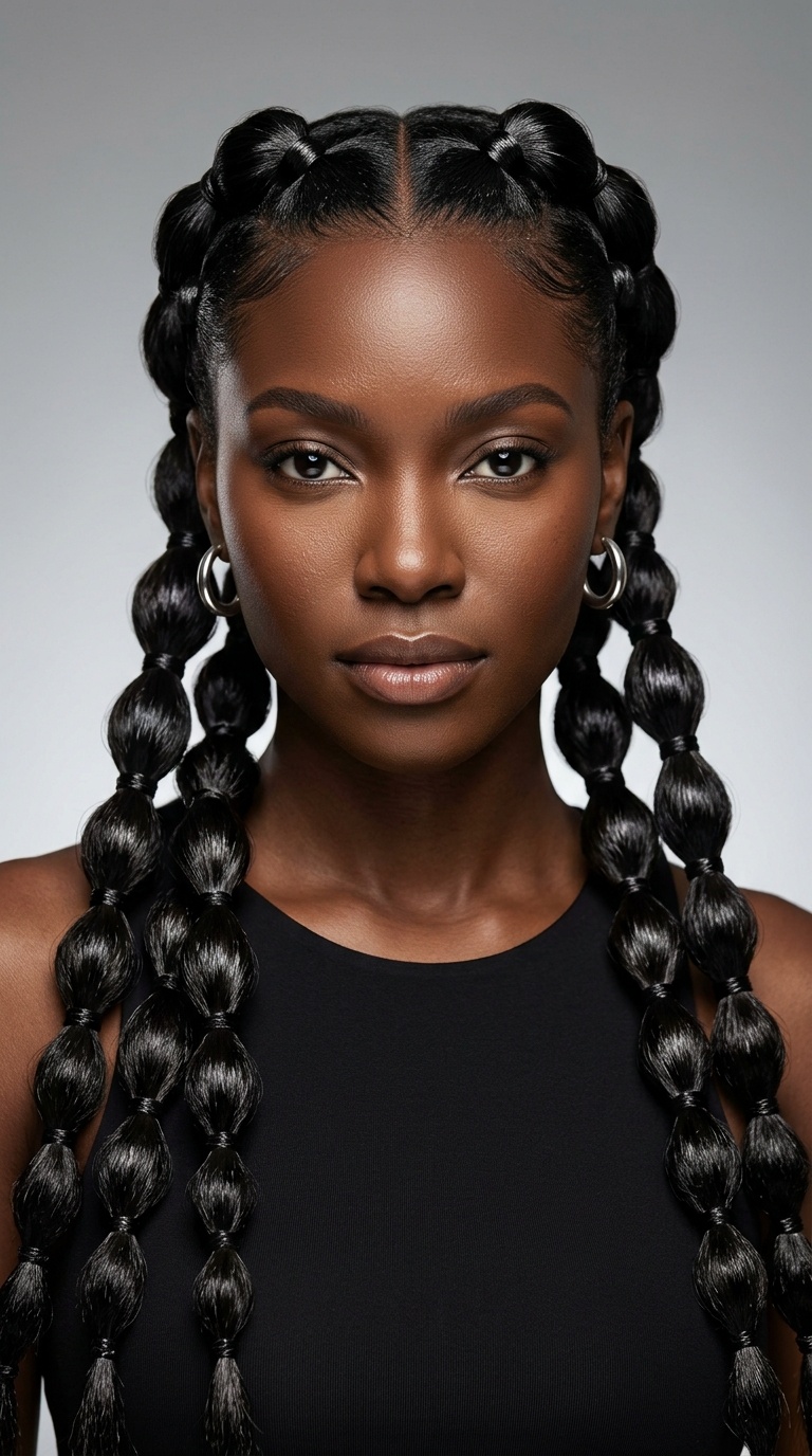 High-Gloss Bubble Braids