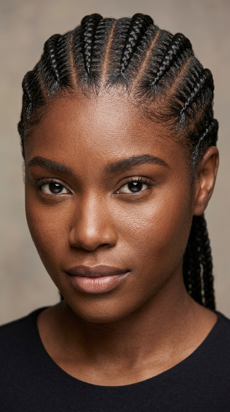 High-Gloss Scalp Braids