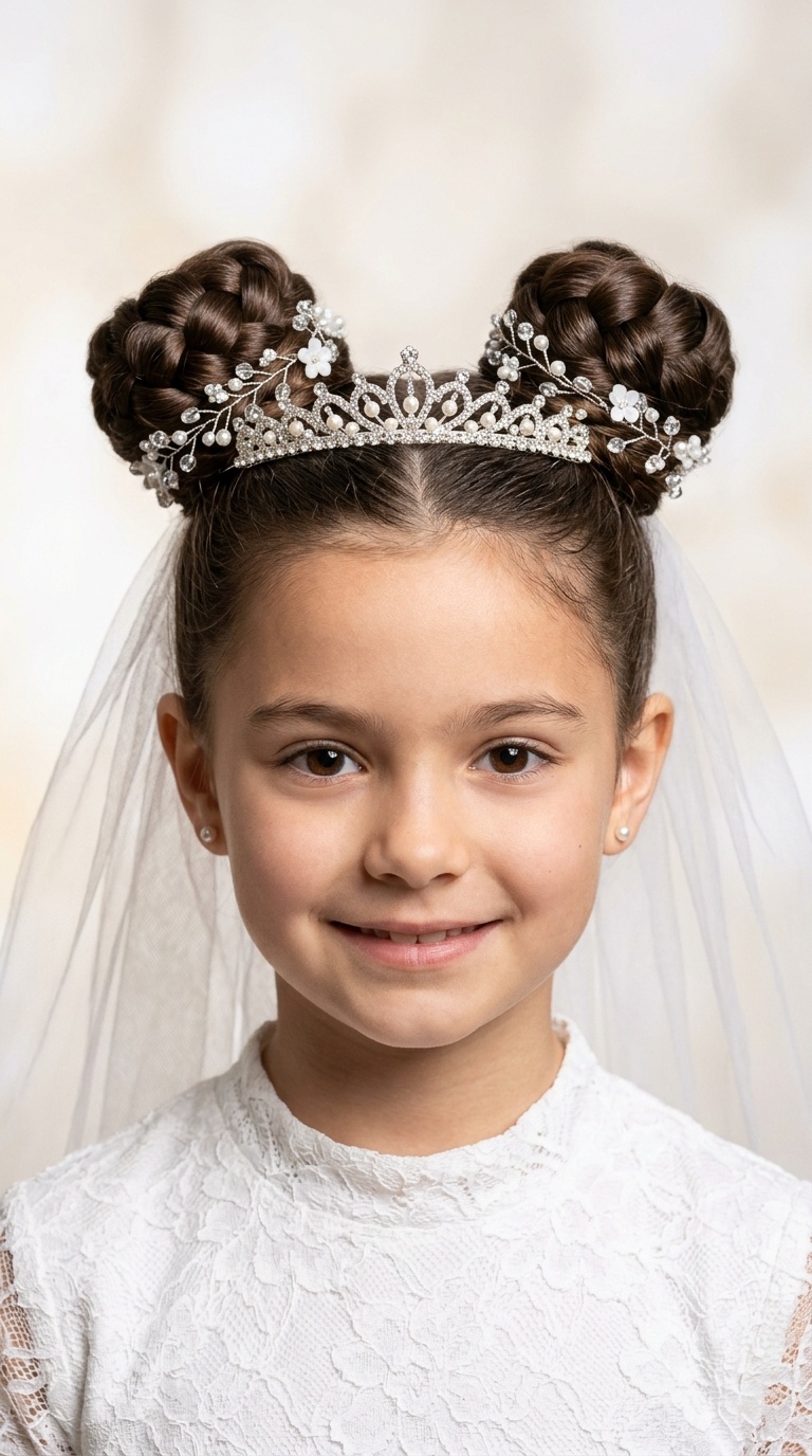 High Pigtail Buns (Space Buns)