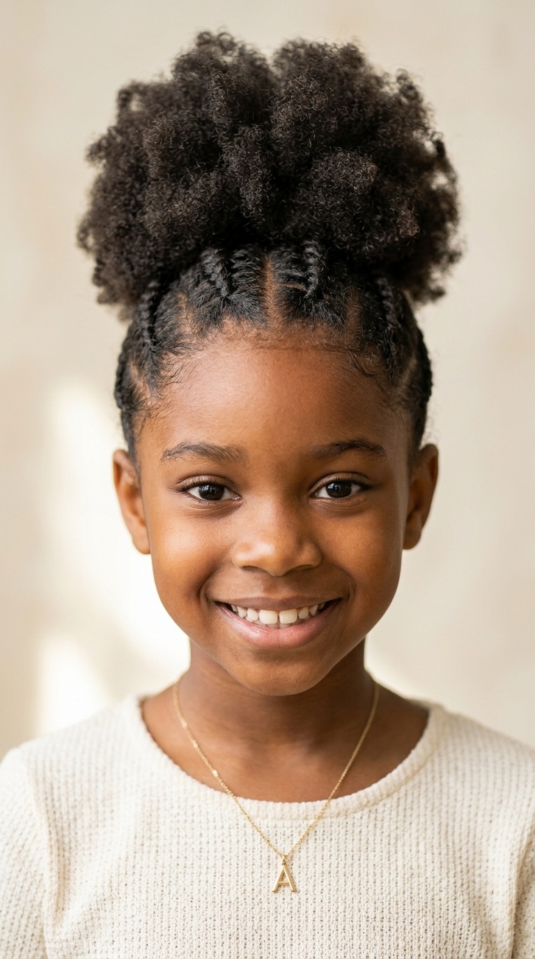 High Puff with Flat Twists