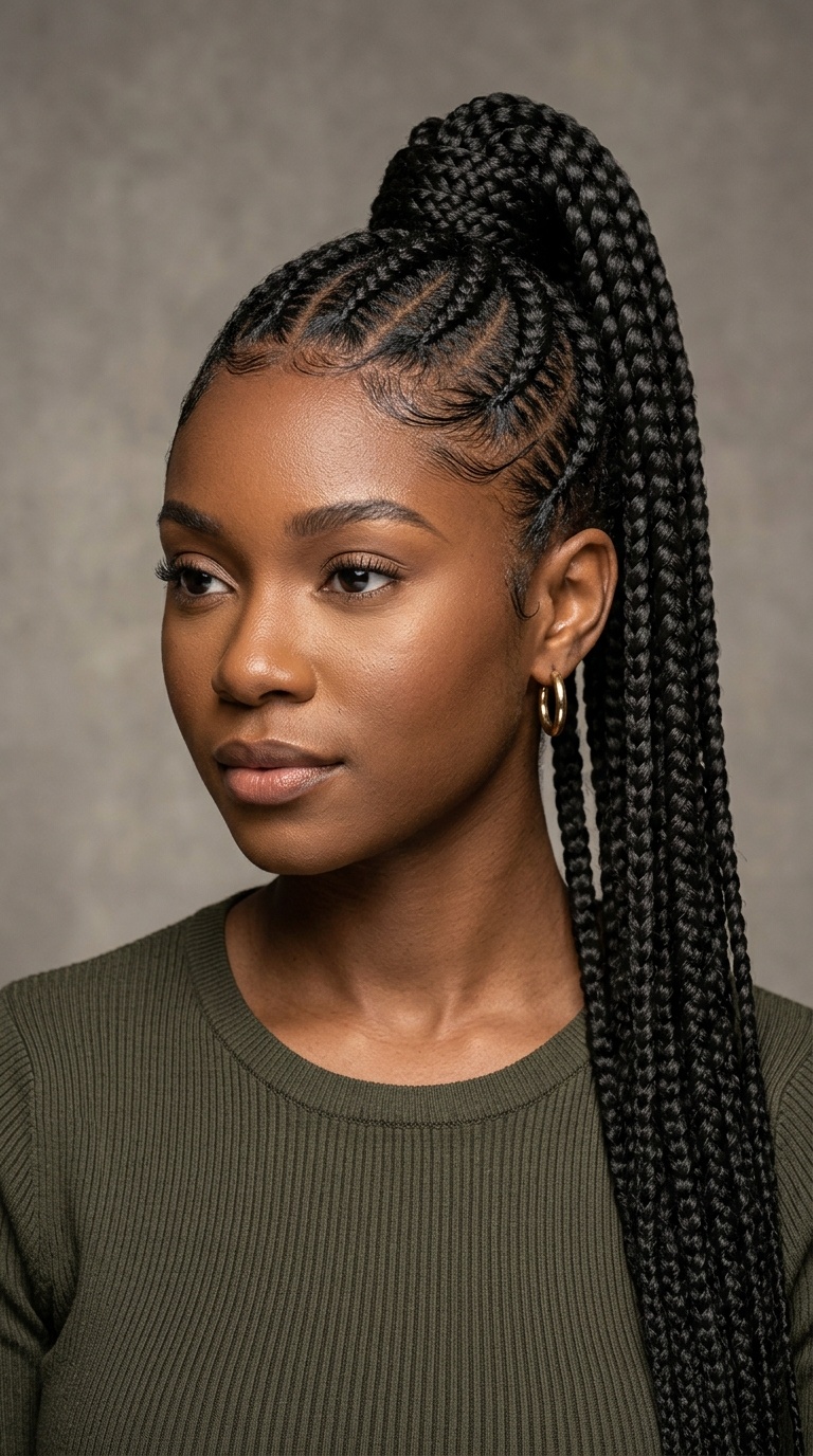 High Sleek Feed-in Ponytail