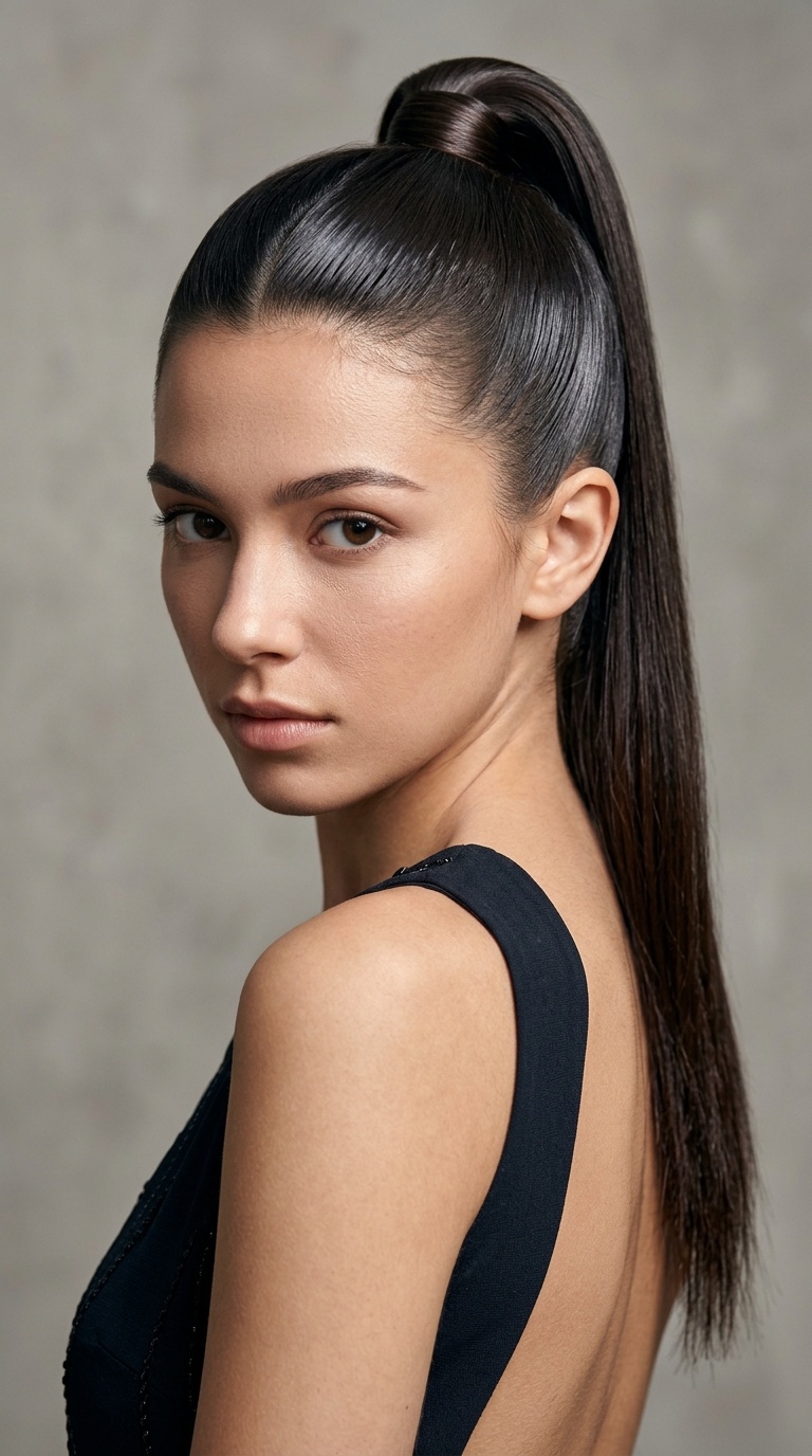 High Sleek Ponytail