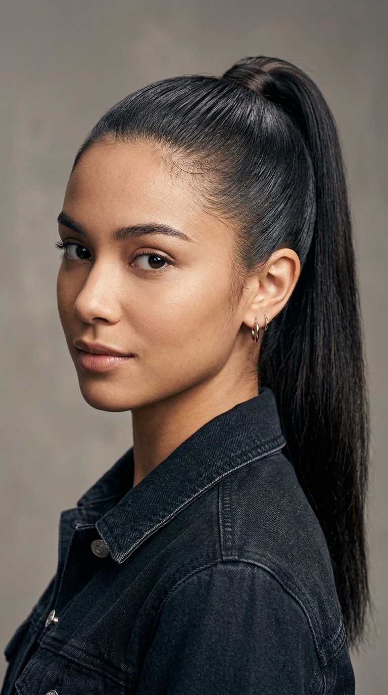 High Sleek Ponytail