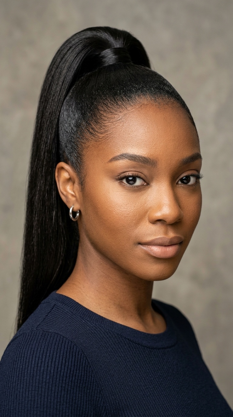 High Sleek Ponytail