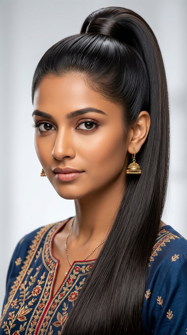 High Sleek Ponytail