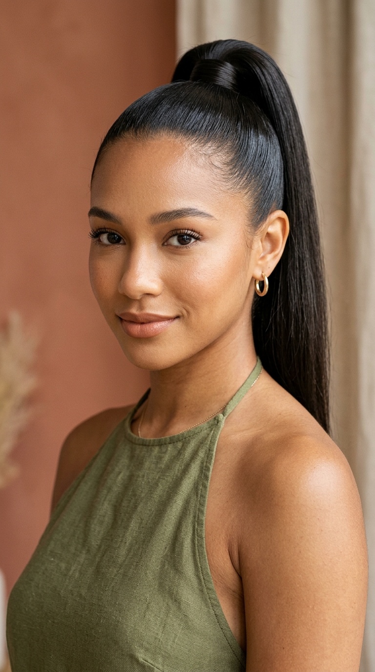 High Sleek Ponytail