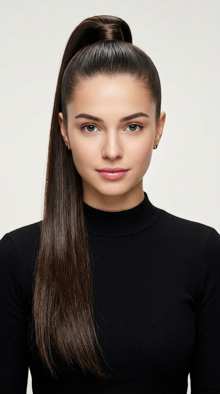 High Sleek Ponytail