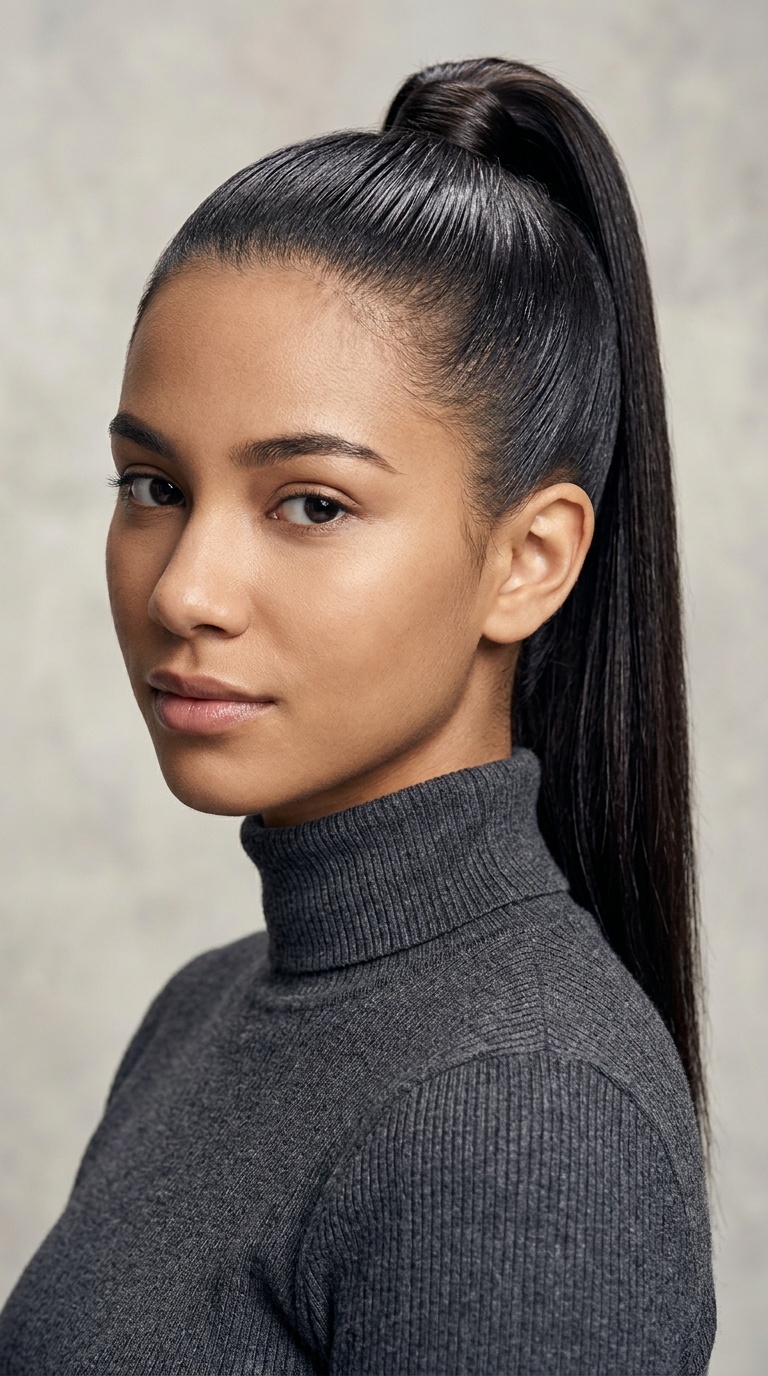 High Sleek Ponytail