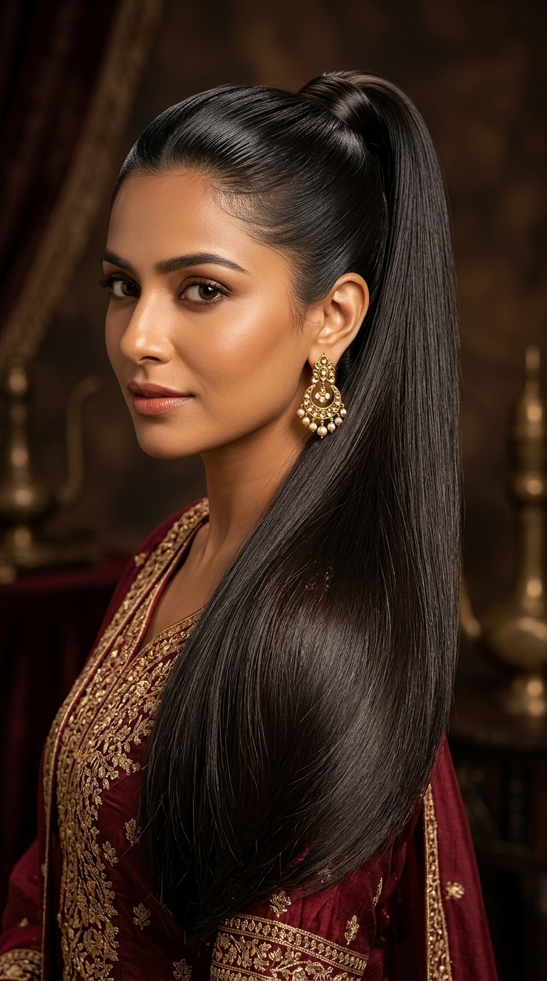 High Sleek Ponytail