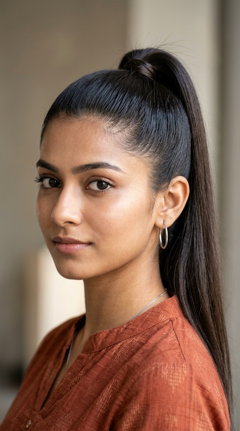 High Sleek Ponytail